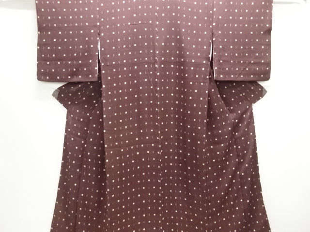 JAPANESE KIMONO / ANTIQUE KIMONO / SILK / KINSHA / ABSTRACT